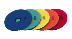 Flex 253823 Disques diamant jet velcro en set - K 100 - 1500 - 100 Ømm